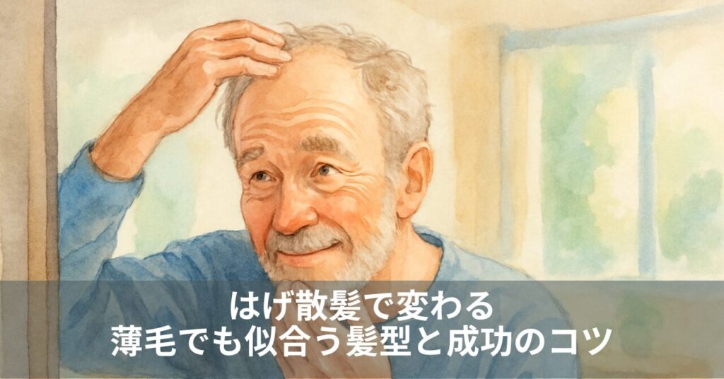 はげ散髪で変わる｜薄毛でも似合う髪型と成功のコツ